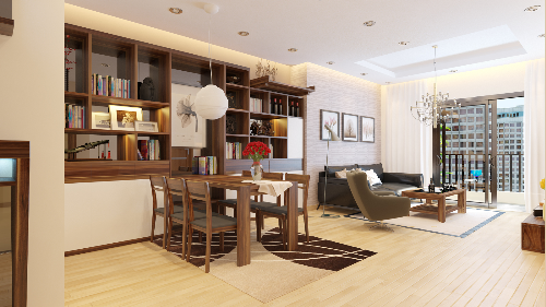 Tận hưởng không gian mới mẻ khi kết hợp thiết kế nội thất gỗ óc chó với chất liệu nỉ, đá noi-that-go-oc-cho 1